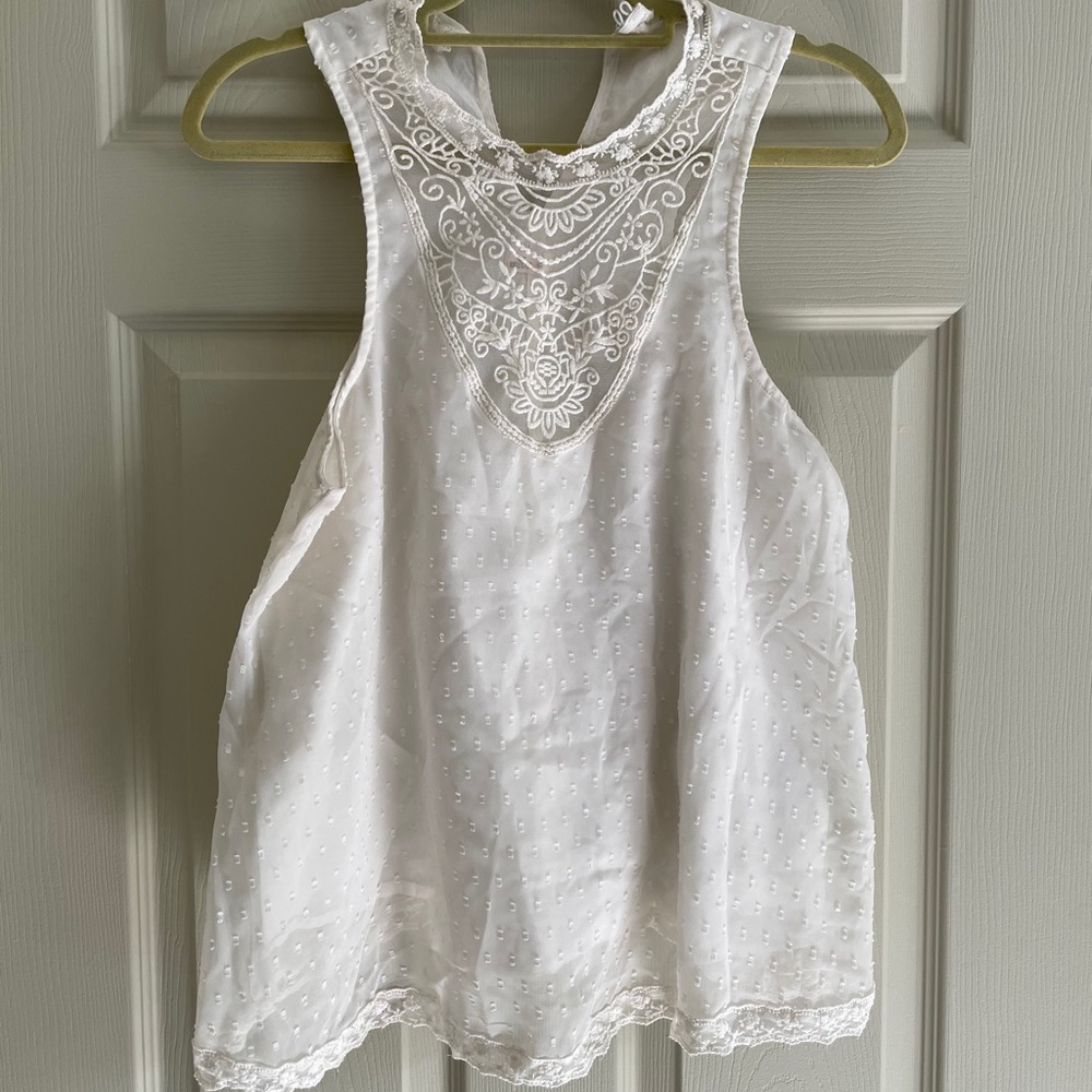 White Hollister Tank top